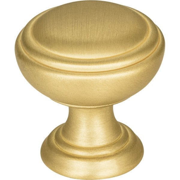 Jeffrey Alexander 1-1/4" Diameter Brushed Gold Tiffany Cabinet Knob 658BG - main